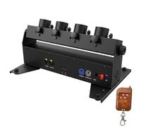 DISJEST Compatible with Professional Confetti Machine, 4-Units 180-Degree Adjustable Angle DMX512 & Remote Control Stage FX Device for Wedding Disco Party Club Show