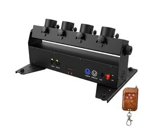 DISJEST Compatible with Professional Confetti Machine, 4-Units 180-Degree Adjustable Angle DMX512 & Remote Control Stage FX Device for Wedding Disco Party Club Show
