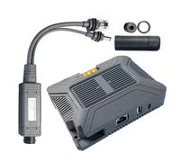 DISJEST Starlink Mini PoE Injector Kit, 150W 12V to 48V Step-Up Power Over Ethernet Adapter with Splitter, Replacement for Starlink Mini Dishy, Outdoor IP68 Waterproof for RV Marine Off-Grid Use