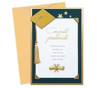 DISJOURNEY Graduation Card 2025 - Congratulations Graduation Gifts Card for Her Him with Envelope - Inspirational Message for Friend Son Daughter Grandson Granddaughter - 'Chased Dreams'