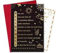 DISJOURNEY Happy Retirement Card - Funny Retirement Cards for Women Men - Leaving Gift Cards with Certificate and Envelope - Goodbye Card for Retired Coworker Friend