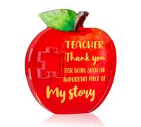 DISJOURNEY Teacher Appreciation Gifts Engraved Teacher Thank You Acrylic Plaque Thank You Teacher Gift for Women Men Appreciation Plaque Keepsake Appreciation Gift for School Teachers Day