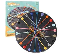 Disk Rope Sorting Puzzle, Brainy Teaser Rope Strategy Board Game Logic Knots Untangling Table Toy, Interactive Brain Training Challenging Rope Untying Puzzle Game for Family, Friends, Large
