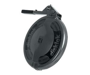 Disklok Diamond Edition Security Car Steering Wheel Full Cover Anthracite Lock Combo Pack, Anti-Angle Grind Diamonite Anti-Theft Lock Police Approved Device Inc. Case & Cover (Medium 39cm - 44cm)