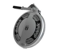 Disklok Gold Security Edition Car Steering Wheel Full Cover Anti- Angle Grinder Anti-Theft Lock Police Approved (Silver, Medium 39cm - 44cm)