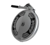 Disklok Gold Security Edition Car Steering Wheel Full Cover Anti- Angle Grinder Anti-Theft Lock Police Approved (Silver, Small 35cm - 39cm)
