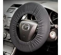 Disklok One Size Fits All Soft Stretch Fit Car Steering Wheel Protection Cover - Black