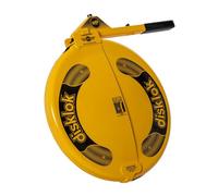Disklok Safety Device - Car Steering Wheel Lock Full Cover - Yellow - Thatcham Tested (Yellow, Medium 39 cm - 41.5 cm)