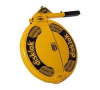 Disklok Steering Wheel Lock 'Gold Edition' for Left-Hand-Drive cars - Size Small - 35-39cm - Yellow
