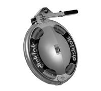 Disklok Steering Wheel Lock 'Gold Edition' - Small - 35-39 cm - Silver - SCM Tested Universal Anti-Theft Device Heavy Duty High Visibility Deterrent Effect for Car Motor Home