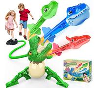 Dislocati Dinosaur Toy Garden Games, Stomp Rockets Launcher for 3-11 Year Olds, Outdoor Gifts for Kids 3-9