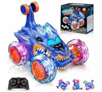 Dislocati Remote Control Cars 3 4 5 6 7 8 Year old Boys, 360°Flips LED Flash Light Monster Truck Indoor Outdoor Toys for Kids Birthday Gifts