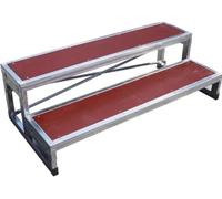 Dismantlable Choral Risers Two Tier Choir Steps Sturdy Plywood & Steel Sta Platform Perfect for Concerts ard Ceremonies & Events