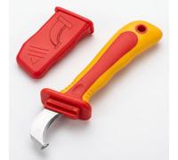 Dismantling Knife 1000V Insulated Knife Anti Magnetic Wire Stripper | Cable Knife Stripping Tool for Electrician, Fast Strip Safety Cap Tether Hole, Electrician Knife Cable Sheath Stripping Knife