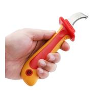 Dismantling Knifes 1000V Insulated Anti Magnetic Cable Sheath Stripping Knifes for Electrician Tools, Push or Pull to Remove The Sheath from The Cable