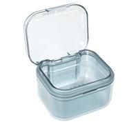 Disnace Dental Container Case, Denture Case for Soaking Dentures, Portable Retainer Case Denture Bath Denture Case Retainer Container Box Dental Dustproof Box Night Guard Case for False Teeth (Blue)