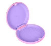 Disnace Denture Retainer Box, Premium Orthodontic Denture Box, Slim Dental Case, Aligner and Retainer Case with Magnetic Closure, Compact Mouth Guard Case for Bite Splint & False Teeth (Pink)