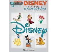 Easy Instrumental Play Along Disney Flute Book With Audio Download (Hal Leonard Easy Instrumental Play-Along) (Includes Online Access Code): Easy Instrumental Play-Along - Flute