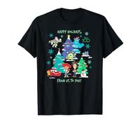 Disney 100 and Pixar Christmas Happy Holidays from Us to You T-Shirt