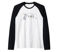 Disney 100 and Pixar's Ratatouille Remy Unpredictable Life Raglan Baseball Tee