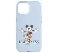 Disney 100 Anniversary Mickey Mouse D100 Quote Happiness Case for iPhone 15