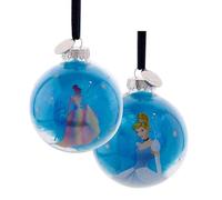 Disney 100 - Christmas Blue Glass Bauble - Cinderella