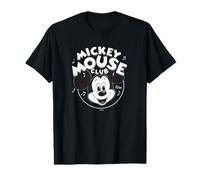 Disney 100 Mickey Mouse Club Logo Black & White Retro D100 T-Shirt