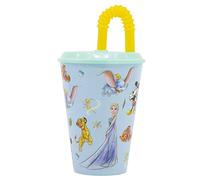 Disney 100 Reusable Cup for Children with Reusable Plastic Straw BPA Free 430 ml