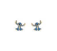 Disney 100 Stitch 18ct Yellow Gold Plated Stud Earrings Gold