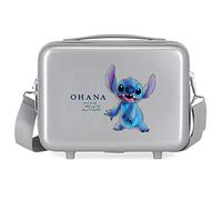 Disney 100 Stitch Adaptable Toiletry Bag Grey 29 x 21 x 15 cm Rigid ABS 9.14 L 0.65 kg, Grey, One Size, Adaptable Toiletry Bag