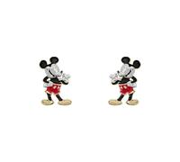 Disney 100 Womens Girls Mickey Sterling Silver Yellow Gold Plated Stud Earrings E906892TL.PH