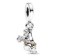 Disney 100th Anniversary Jungle Book Baloo Dangle Charm 925 Sterling Silver Pendant Charm Compatible with Pandora Charms,and Many Other UK Charm Bracelets.
