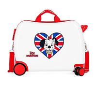 Disney 101 Dalmatas Children's Suitcase White 50x39x20cm Rigid ABS Combination Closure Side 34L 1.8 kg 4 Wheels