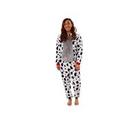 Disney Onesie Adult | 101 Dalmatians Onesies For Women | 101 Dalmatian Costume | Women's Onesies | White | Small