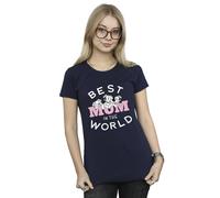 Disney 101 Dalmatians Best Mum In The World Cotton T-Shirt In Navy Navy