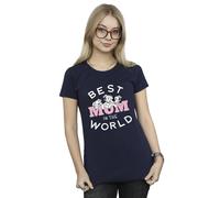 Disney 101 Dalmatians Best Mum In The World Cotton T-Shirt In Navy Navy M