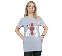 Disney 101 Dalmatians Family Cotton Boyfriend T-Shirt In Grey Grey 4XL