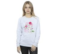 Disney Women's 101 Dalmatians Flowers Sweatshirt in Grey | Size: 2XL Disney Grey 2XL
