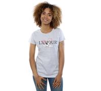 Disney Women's 101 Dalmatians L´Amour Cotton T-Shirt in Grey | Size: Small Disney Grey S