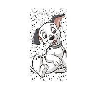 Jerry Fabrics Disney 101 Dalmatian Lucky Beach Towel Bath Towel 70 cm x 140 cm - Black / White