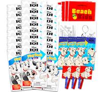 Disney 101 Dalmatians Mini Party Favors Set for Kids - Bundle with 24 Mini 101 Dalmatians Grab n Go Play Packs with Coloring Pages, Stickers and More (101 Dalmatians Birthday Party Supplies)