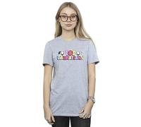 Disney 101 Dalmatians Multi Colour Cotton Boyfriend T-Shirt In Grey Grey S