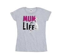 Disney 101 Dalmatians Mum For Life Cotton T-Shirt In Grey Grey L