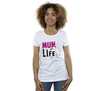 Disney 101 Dalmatians Mum For Life Cotton T-Shirt In White White XXL