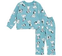 Disney 101 Dalmatians Newborn Baby Boys Waffle Knit Pullover Sweatshirt and Jogger Pants Outfit Set Pale Teal 3-6 Months