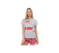 Disney Pyjamas Womens | 101 Dalmatians Short Pjs for Women Sets | Women's Nightwear Grey Size X-Large