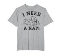 Disney 101 Dalmatians Sleeping Puppies I Need A Nap T-Shirt, Men's Big and Tall, Heather Grey, 2X Tall