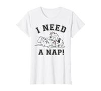 Disney 101 Dalmatians Sleeping Puppies I Need A Nap T-Shirt, Women, White, X-Small