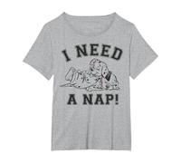 Disney 101 Dalmatians Sleeping Puppies I Need A Nap T-Shirt, Women's Plus, Heather Grey, 2X
