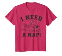 Disney 101 Dalmatians Sleeping Puppies I Need A Nap T-Shirt, Youth, Red Heather, 2T